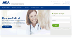 Desktop Screenshot of mica-insurance.com