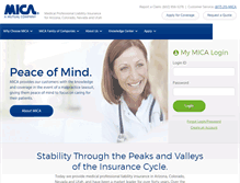 Tablet Screenshot of mica-insurance.com